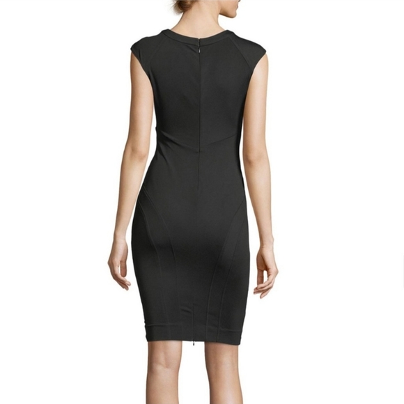🎉 Host Pick 🎉 Zac by Zac Posen Joni Body-con Black Sheath Dress - S 4/6 - Picture 2 of 14